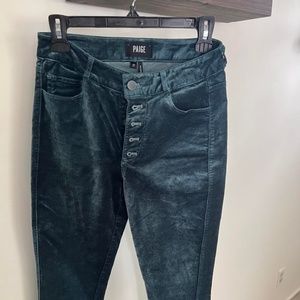 Brand new Paige plush velvet pants